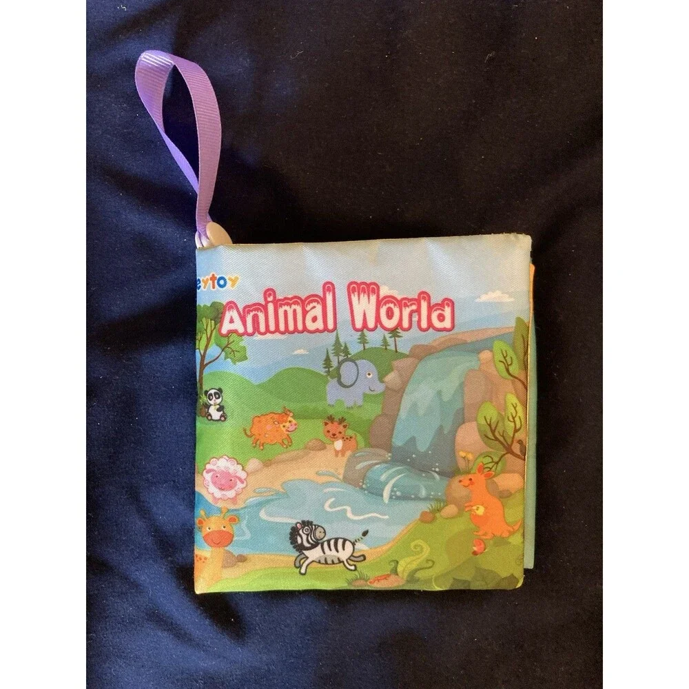 Teytoy Baby Soft Cloth 6 Books Educational Activity Crinkle Rattle Squeak